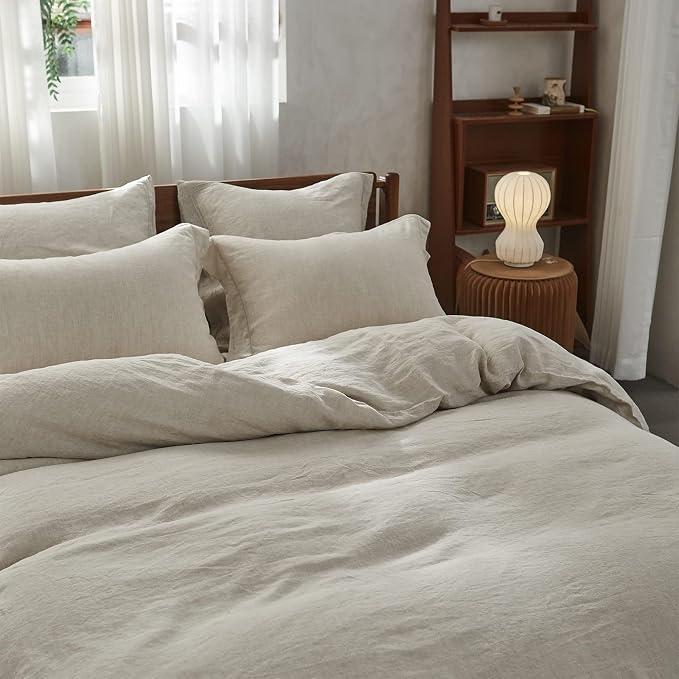 Simple&Opulence 100% French Flax Linen Duvet Cover Set - Image 5