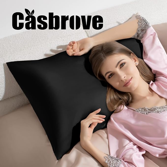 Silk Pillow Cases for Hair and Skin Mulberry Silk Pillowcase Soft Breathable - Image 3
