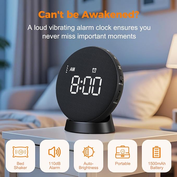 Gianna Alarm Clock for Heavy Sleepers - Image 2
