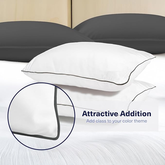 Kickoff Viscose Bamboo Pillowcase, 100% Organic Hidden Zippered Viscose Bamboo - Image 3