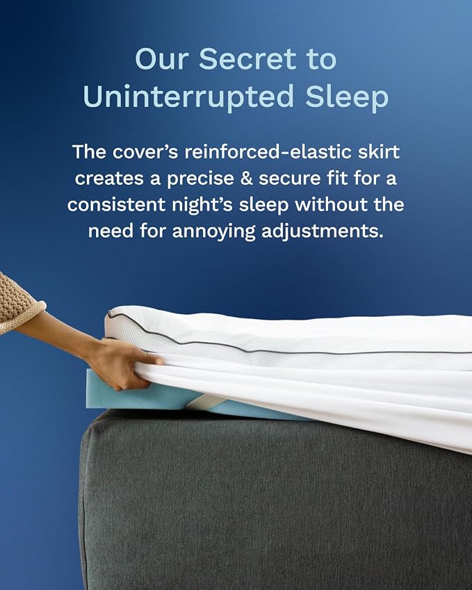 ViscoSoft 3 Inch Pillow Top Memory Foam Mattress Topper Twin XL - Image 8