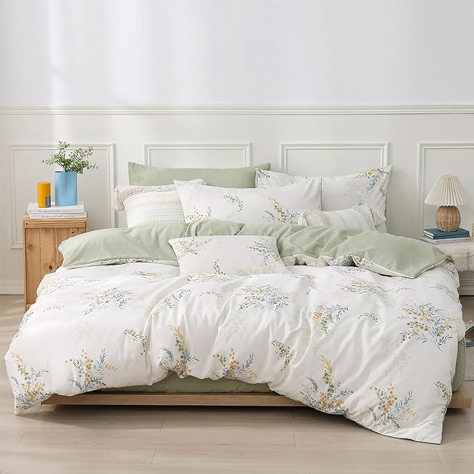 LEMIROE White Cotton Comforter Queen Size 3Pcs by LEMIROEBEDDING