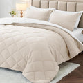 MUXHOMO 7 Pieces Queen Comforter Set, Reversible Bed in a Bag Queen Size by MUXHOMO