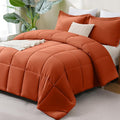 CozyLux Queen Size Comforter Sets Terracotta by CozyLux