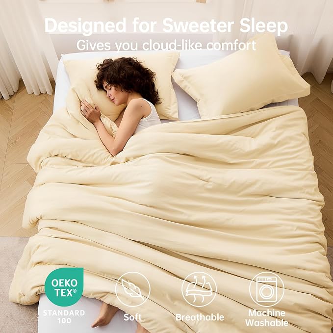 MUXHOMO Full Comforter Sets, All Season Ultra Soft Down Alternative Bedding - Image 2