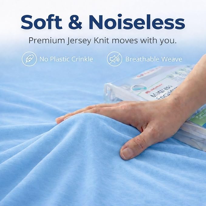 Guardmax Jersey Knitted Cot Size Zippered Mattress Encasement - Image 7