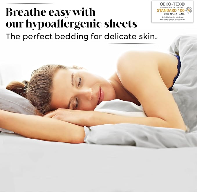 Luxury Bamboo Market | Queen Envelope Pillowcase Set | 100% Viscose Made from - Image 2