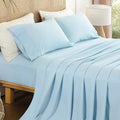 Kids Sheets Twin Size Soft Breathable Microfiber Bed Sheets Blue Bedding 16'' by Dreava