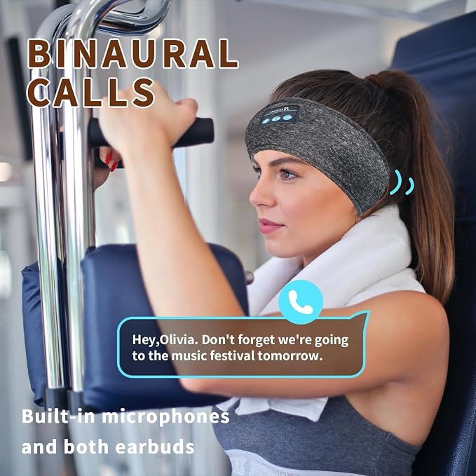 Bluetooth Headphones, Sleep Headphones Headband Wireless - Image 3