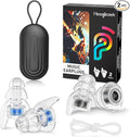 Hearprotek Concert Ear Plugs, 2Pairs Reusable high Fidelity Musician Ear Plugs by Hearprotek