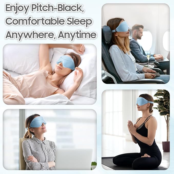 Sleep Mask - Total Blackout 3D Sleeping Mask, Super Lightweight & Silky Soft - Image 6