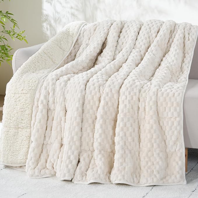 Drewin Weighted Blanket for Adults Queen Size 15lbs, Soft Cozy Turtleback by Home