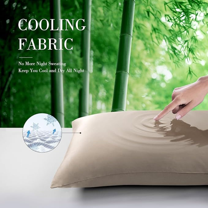 WishSmile Cooling Pillowcases, 2 Pack, 20x26 inches - Image 3