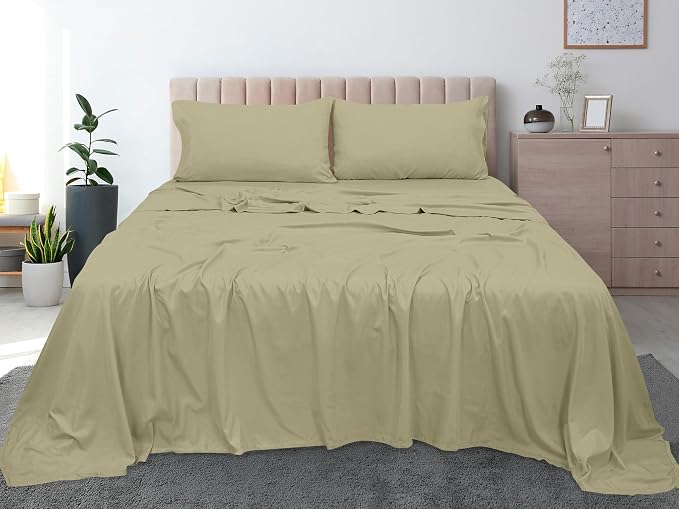Royale Linens 300 Thread Count 100% Long Staple Combed Cotton Flat Sheet - Image 9