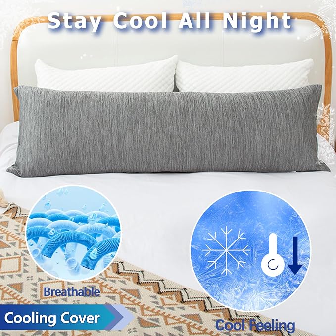 1 MIDDLE ONE Body Pillow, Memory Foam Body Pillows - Image 3