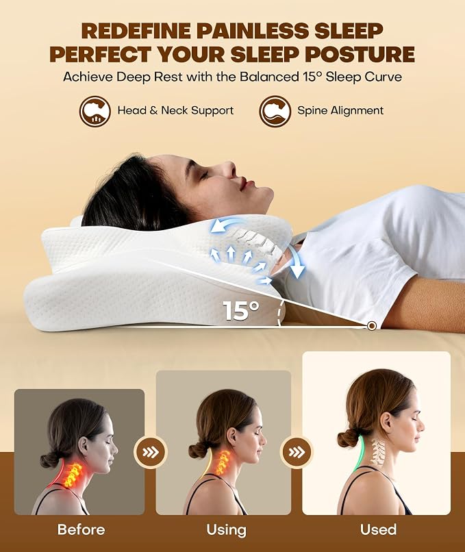 Cozyplayer True Cooling Cervical Neck Pillow - Image 2