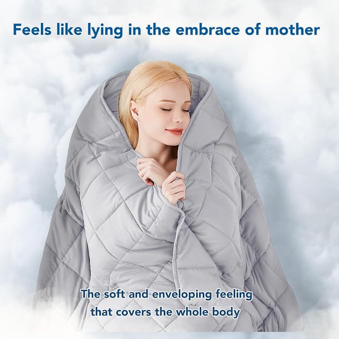 Topcee Weighted Blanket for Adults Queen Size Soft Cooling Heavy Blanket - Image 4