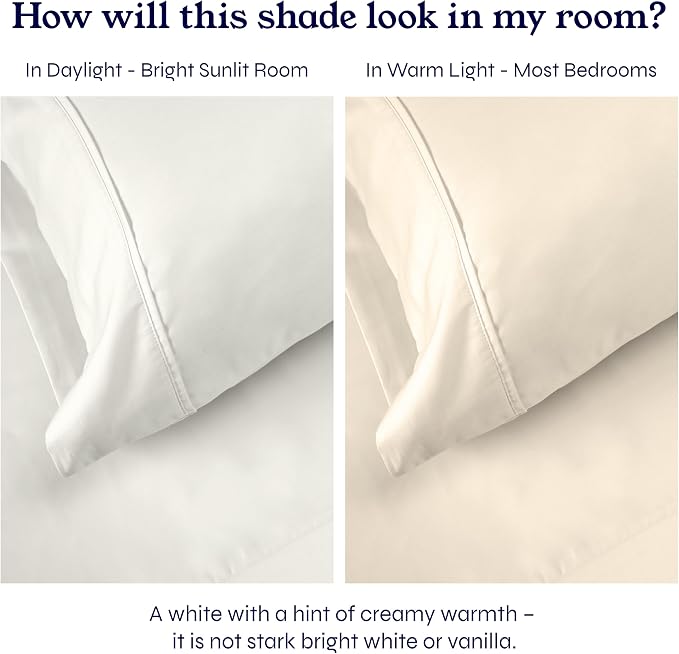 California Design Den 2-Pack Full 100% Cotton Sateen 400 Thread Count Sheets - Image 5