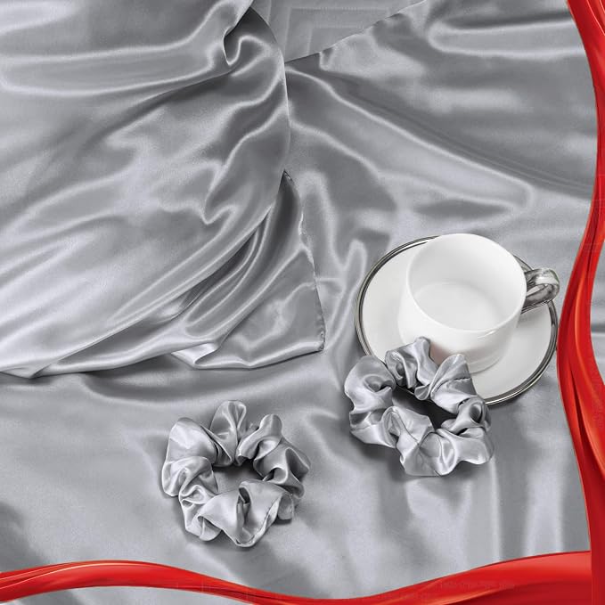 Satin Pillowcase for Hair 2pc, Similar to Silk Pillow Cases, Easier Care Than - Image 6