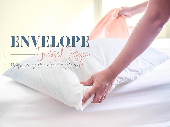 Elegant Comfort 6-PACK Solid Pillowcases 1500 Premium Hotel Quality Microfiber - Image 3