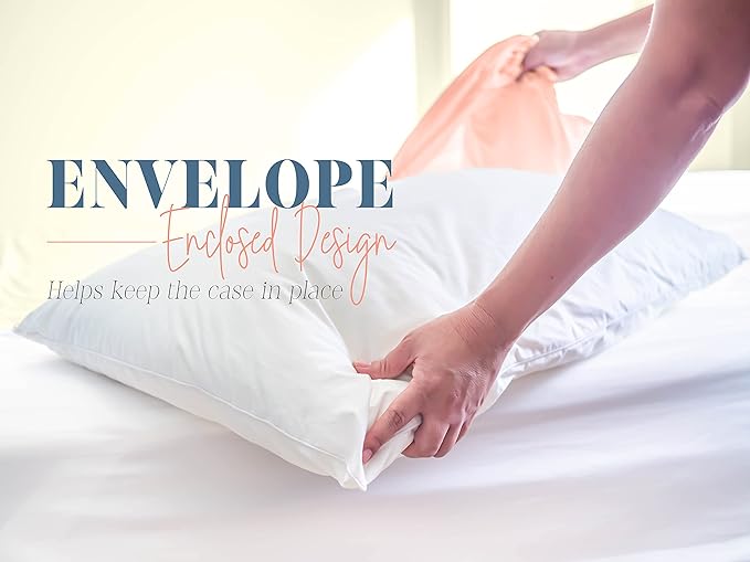Elegant Comfort Solid Pillowcases 1500 Premium Hotel Quality Microfiber - Image 3