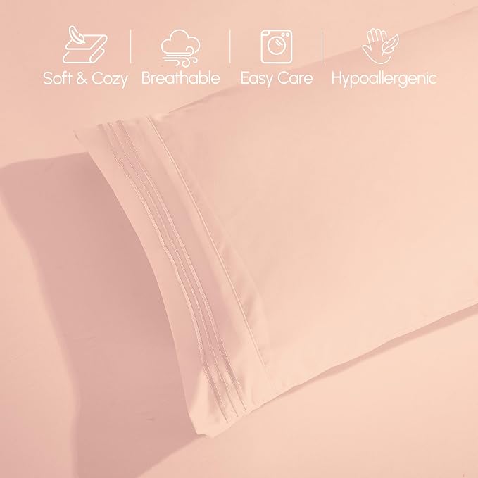 Elegant Comfort Luxurious 1500 Premium Hotel Quality Microfiber 4-Piece Sheet - Image 8
