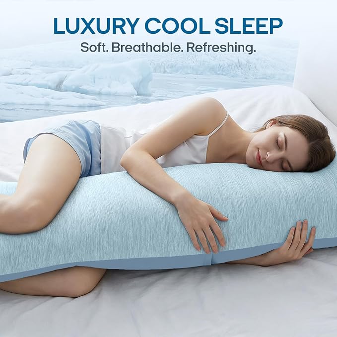 ZonLi Cooling Body Pillowcase for Hot Sleepers, Breathable Body Pillow Cover - Image 6
