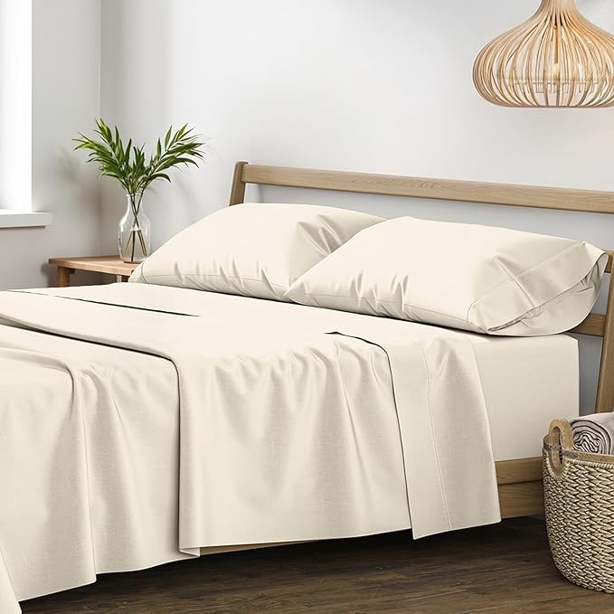 XOOX Linen 100% Egyptian Cotton Queen Sheet set by XOOXLinen