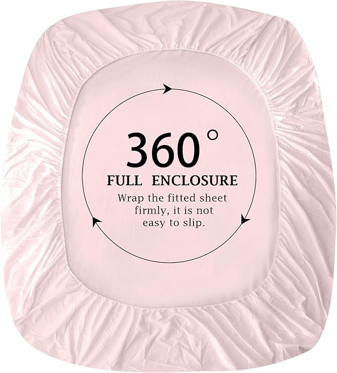FreshCulture Pure Cotton Fitted Sheets King Size, 300 Thread Count Percale - Image 4