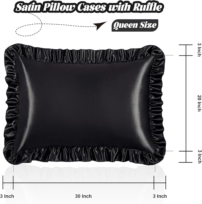 Homiest Ruffle Satin Pillowcase - Image 3
