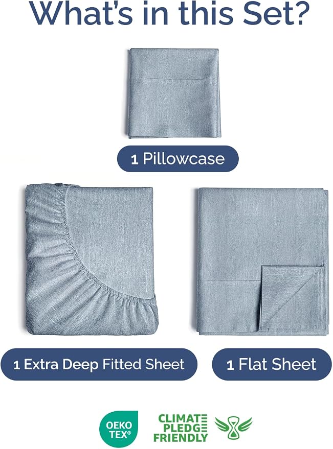 Extra Deep Twin Sheet Set - Image 2