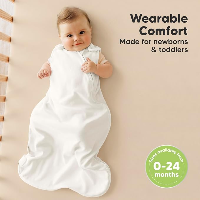 2-Pack Organic Baby Sleep Sacks, 100% Cotton - Image 2