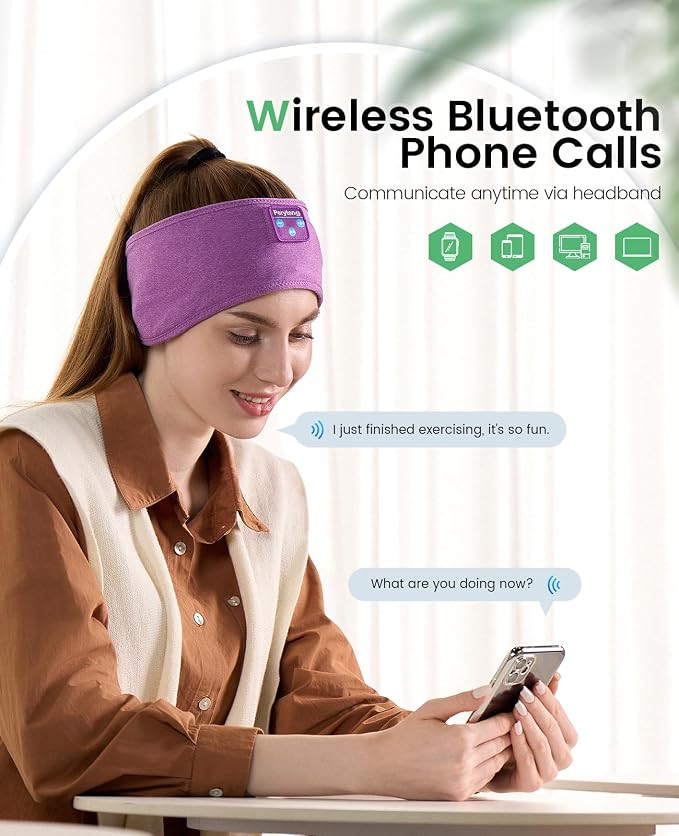 Perytong Sleep Headphones Wireless, Air Travel, Meditation - Image 2