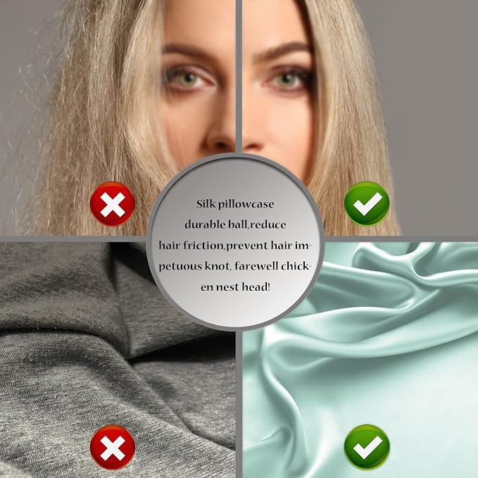 Silk Pillow Cases 2 Pack Soft Breathable and Sliky King Size Pillow Cases Set - Image 5