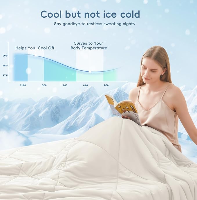 MASVIS Cooling Blankets for Hot Sleepers, Luxury Lightweight Cozy Soft Throw - Image 6