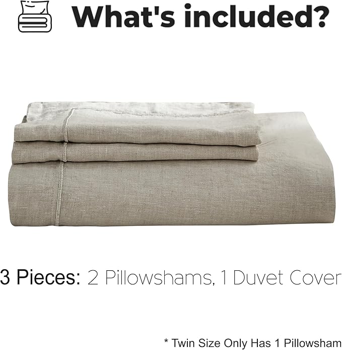 Simple&Opulence 100% Washed Linen Duvet Cover - Image 5