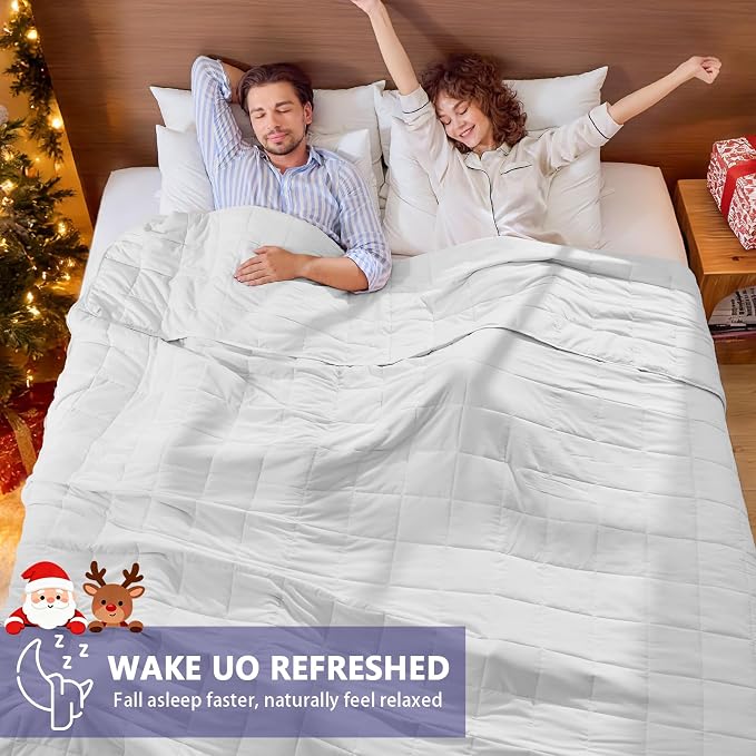 King Size Weighted Blanket for Adults Cooling Heavy Blanket for Sleeping - Image 5