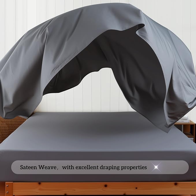 Cotton Flat Sheets Only, 600 TC 100% Cotton Flat Sheet Top Sheet Only, Cal King - Image 9