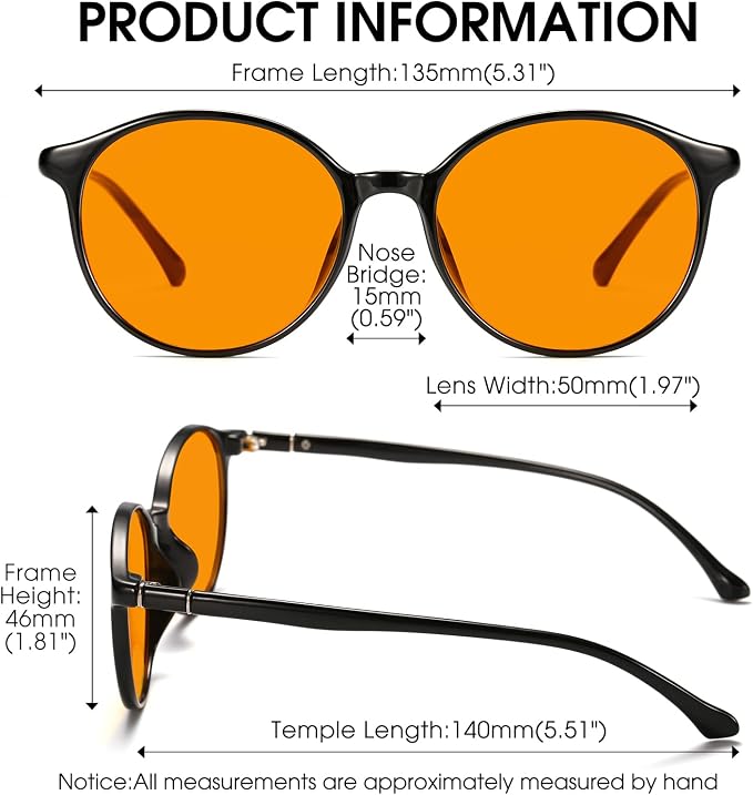 LIKSMU Blue Light Blocking Glasses Computer Gaming TV Phone Sleeping Glasses - Image 4