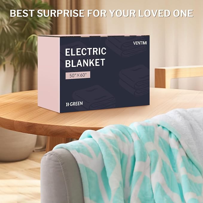 VENTIMI Electric Blanket Heated Throw, Fast Heating Blankets - Image 7