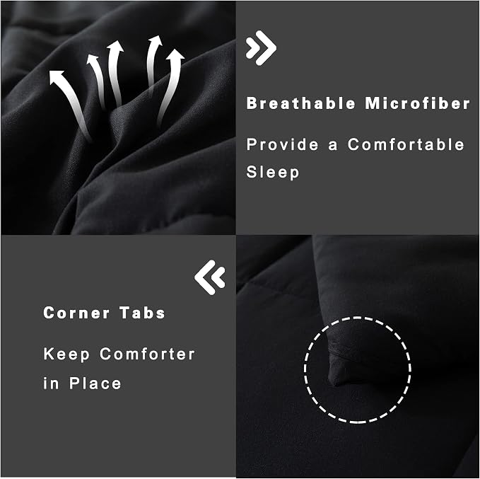 DOWNCOOL Queen Comforter Set -All Season Queen Bed Set - Image 5