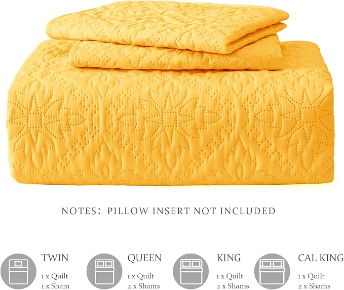 Exclusivo Mezcla Queen Quilt Bedding Set, Lightweight Soft Bedspreads Coverlets - Image 6