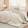 MUXHOMO 7 Pieces California King Comforter Set, Soft Bed in a Bag Cal King Size by MUXHOMO