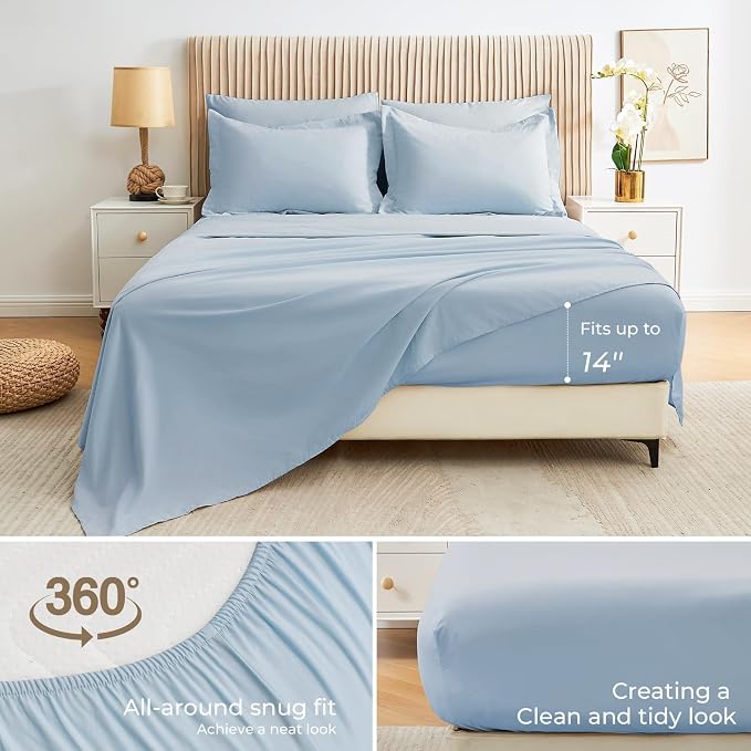 Sasttie King Size Comforter Set, 7 Pieces Bed in a Bag King, Complete Bedding - Image 4