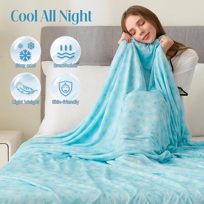 OIGAE Cooling Blanket for Hot Sleepers - Image 3