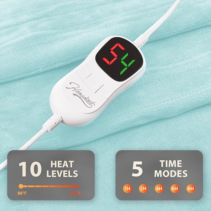Homemate Electric Heated Blanket Full Size - Image 4