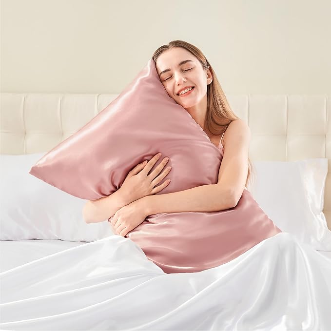 BEDELITE Satin Body Pillow Cover, Super Soft and Cooling Body Pillow Pillowcase - Image 2