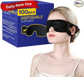 100 Packs Disposable Sleep Masks Bulk, Soft Eyemasks Adjustable by HOME