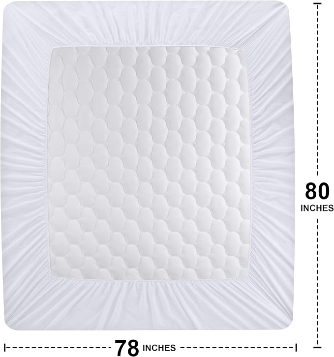 Utopia Bedding Waterproof Mattress Protector, King Mattress Pad, Noiseless - Image 4