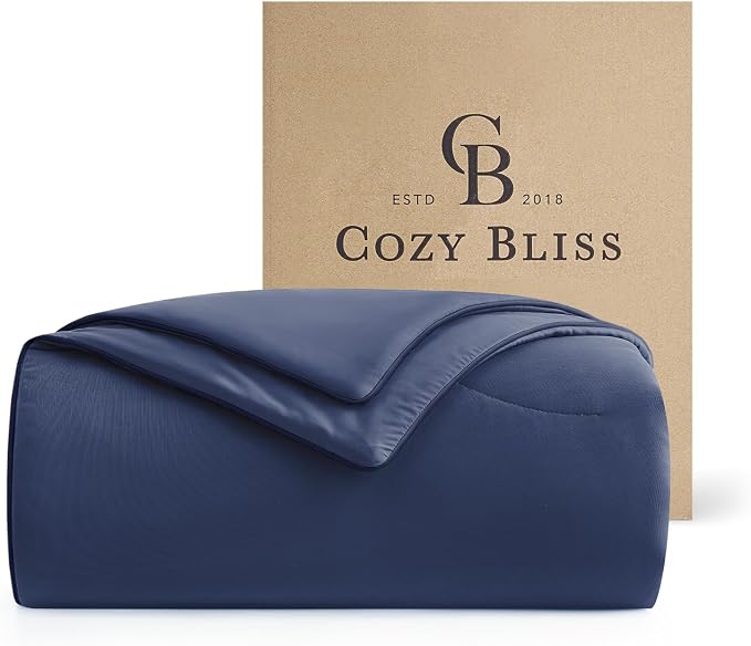 Cozy Bliss Cooling Comforter Queen Size, Reversible Lightweight Cooling Blankets by CozyBliss